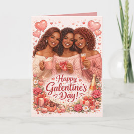 Personalized Galentine's Greeting Card Karte