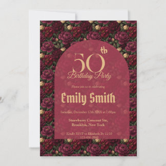 Personalized Gardenias Petal Outdoor Birthday Einladung