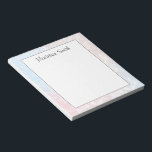Personalized Geometric Notepad Notizblock<br><div class="desc">Personalized geometric notepad</div>