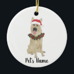 Personalized German Shepherd (Black & Tan) Keramik Ornament<br><div class="desc">Make the nice list this year with a personalized ornament of your favorite little elf!</div>