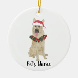 Personalized German Shepherd (Black & Tan) Keramik Ornament