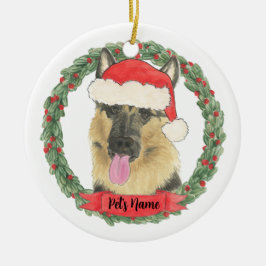 Personalized German Shepherd Keramik Ornament