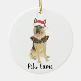 Personalized German Shepherd Keramik Ornament