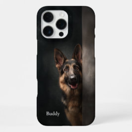 Personalized German Shepherd Portrait iPhone 16 Pro Max Hülle