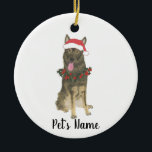 Personalized German Shepherd (Sable) Keramik Ornament<br><div class="desc">Make the nice list this year with a personalized ornament of your favorite little elf!</div>