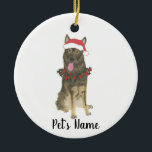 Personalized German Shepherd (Sable) Keramik Ornament<br><div class="desc">Make the nice list this year with a personalized ornament of your favorite little elf!</div>