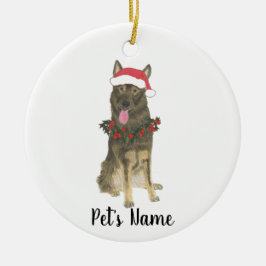 Personalized German Shepherd (Sable) Keramik Ornament