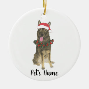 Personalized German Shepherd (Sable) Keramik Ornament