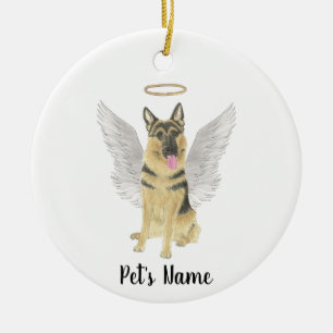 Personalized German Shepherd Sympathy Bereavement Keramik Ornament