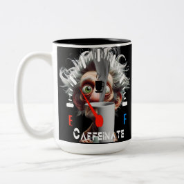  Personalized Get Caffeinated Zweifarbige Tasse