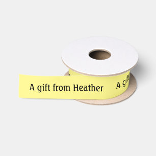 Personalized Gift Favor Name Satin Ribbon Satinband