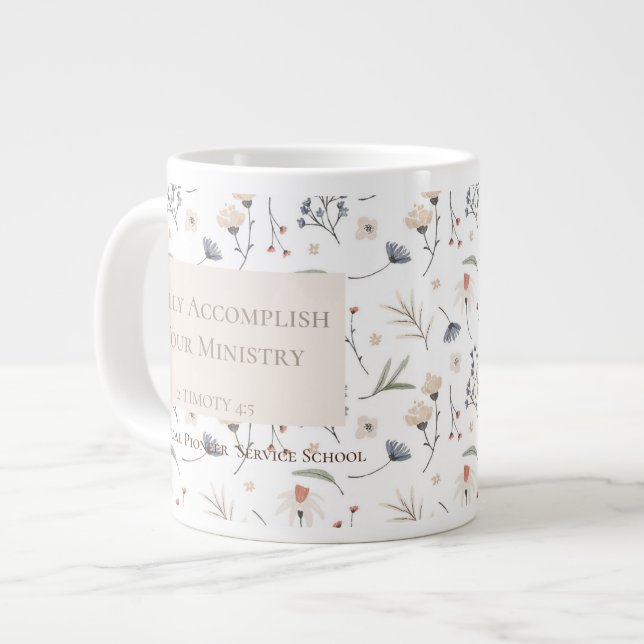Personalized gift for 2022 JW pioneer sisters Jumbo-Tasse (Vorderseite Links)