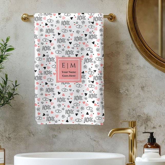 Personalized Gift for Wife Valentine Bath Towel (Personalized Gift for Wife Valentine Bath Towel)