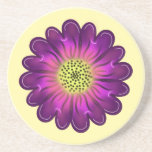Personalized gift Round Pillow Getränkeuntersetzer<br><div class="desc">Purple flower. Customized gift.personalize.</div>