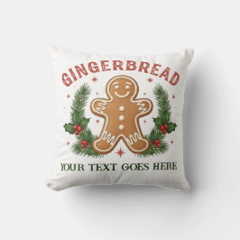Personalized Gingerbread Man Christmas Kissen