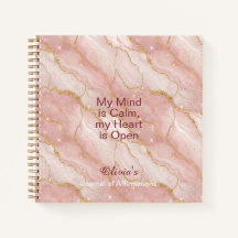 Personalized Glitter Positive Quotes Journal