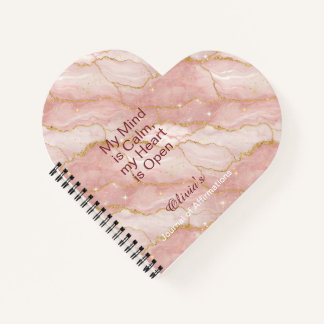 Personalized Glitter Positive Quotes Journal Notizbuch