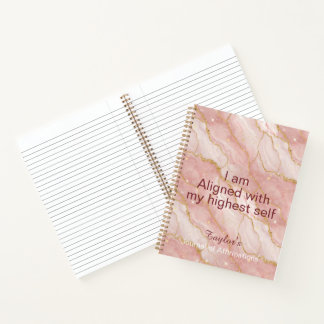 Personalized Glitter Positive Quotes Journal Notizbuch