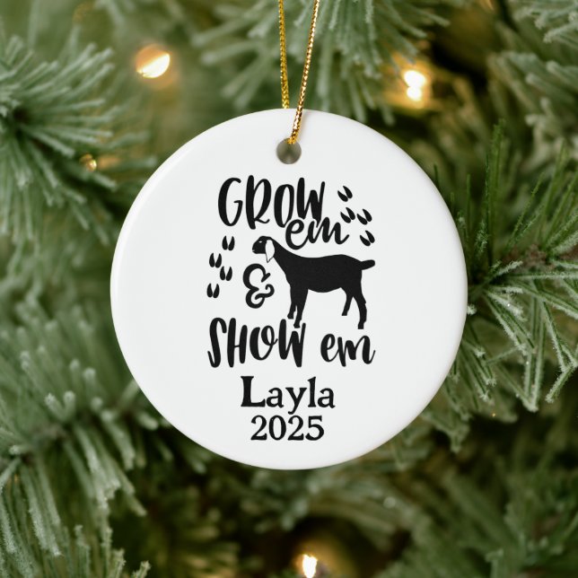 Personalized Goat 4H Farm Ornament (Baum)