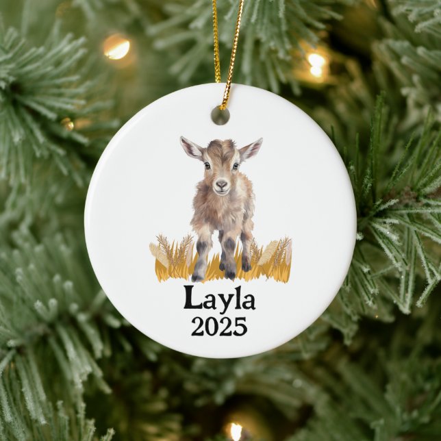Personalized Goat 4H Farm Ornament (Baum)