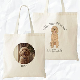 Personalized Golden Doodle Happy Gotcha Day Tragetasche
