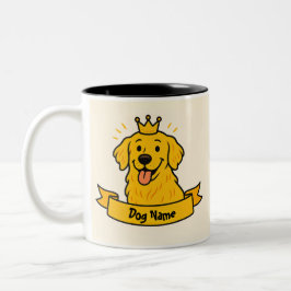 Personalized Golden Retriever Mom Mug Custom Name Zweifarbige Tasse