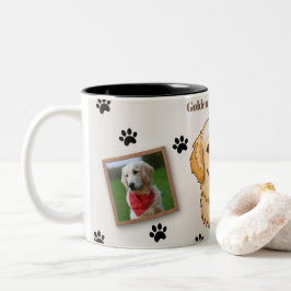 Personalized Golden Retriever Mom Mug - Custom Zweifarbige Tasse