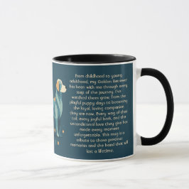 Personalized Golden Retriever Mug Custom Text Tasse