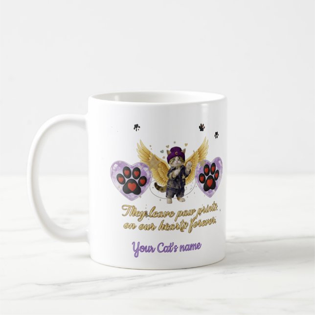 Personalized golden winged cat  kaffeetasse (Links)