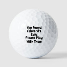 Personalized Golf Ball Funny Golfer Humor Custom