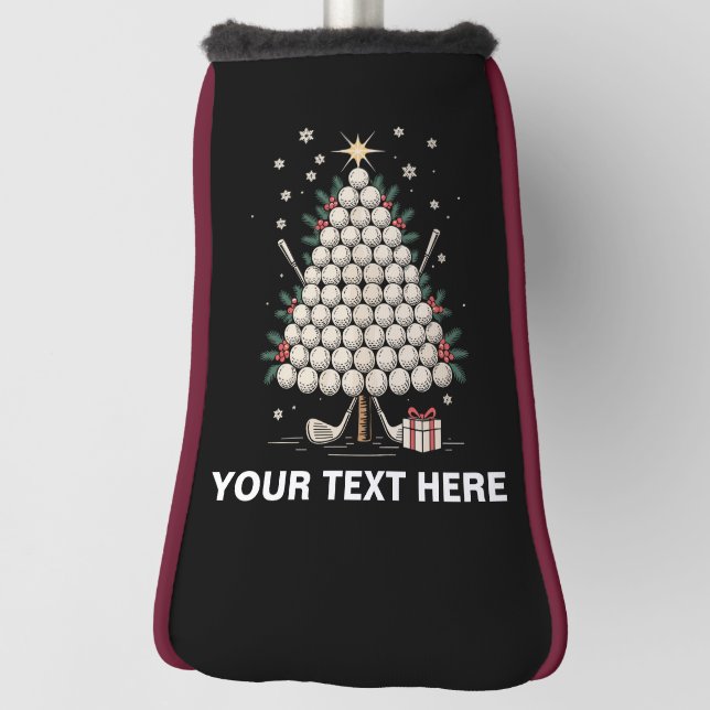 Personalized Golf Christmas Tree Equipment Family Headcover (Rotieren 90)