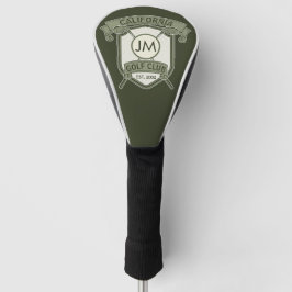 Personalized golf club monogram design  headcover