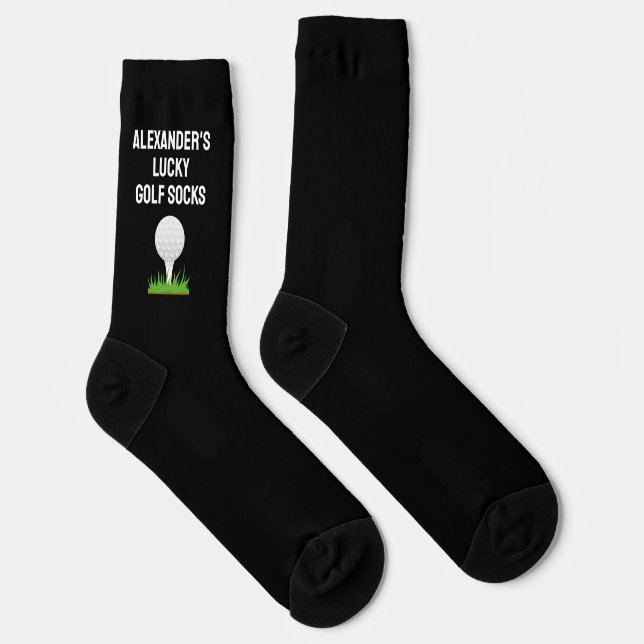 Personalized Golf Funny Golfer Custom Sport Player Socken (Rechts)