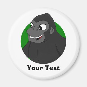 Personalized Gorilla Cartoon T-Shirt Magnet
