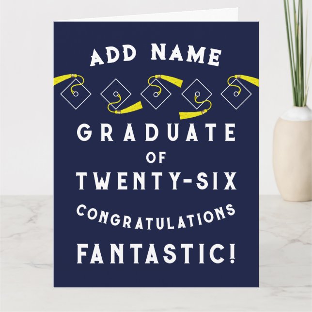 Personalized Graduation 2026 Karte (Vorderseite)