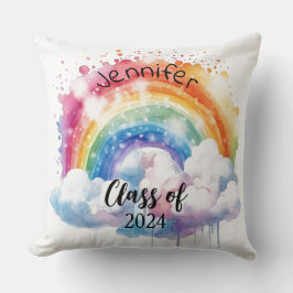 Personalized Graduation Gift Throw Pillow Kissen