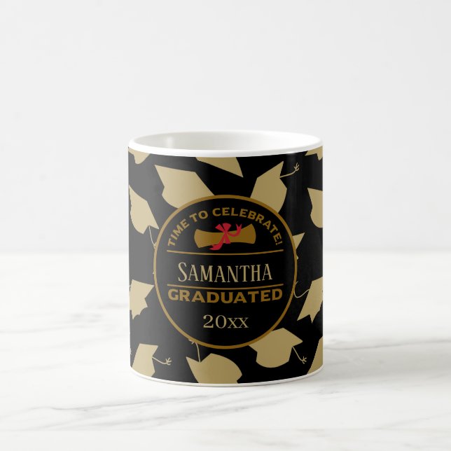Personalized Graduation Gift | Time To Celebrate C Kaffeetasse (Mittel)