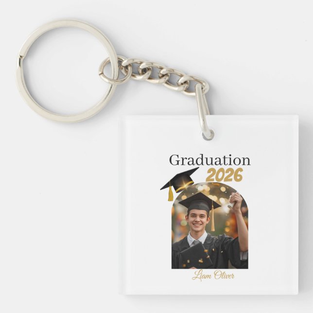 Personalized Graduation Keychain Gift  Schlüsselanhänger (Vorderseite)