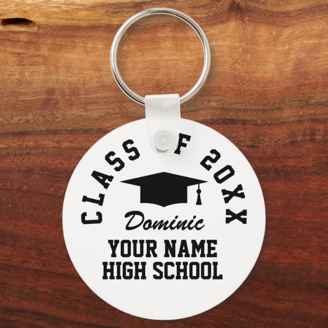 Personalized graduation keychains for graduates schlüsselanhänger (Rückseite)