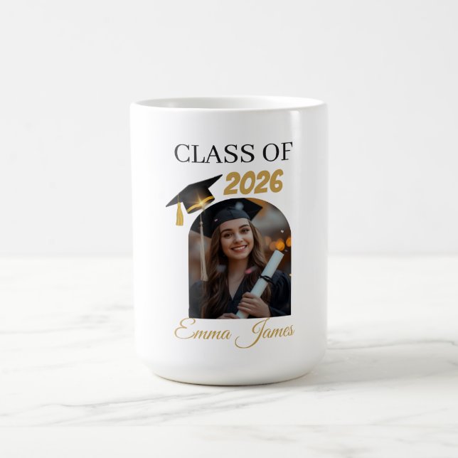 Personalized Graduation Mug – Class of 2026 Kaffeetasse (Mittel)