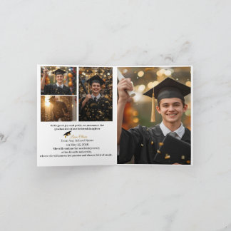 Personalized Graduation Party Photo Invitation  Feiertagskarte