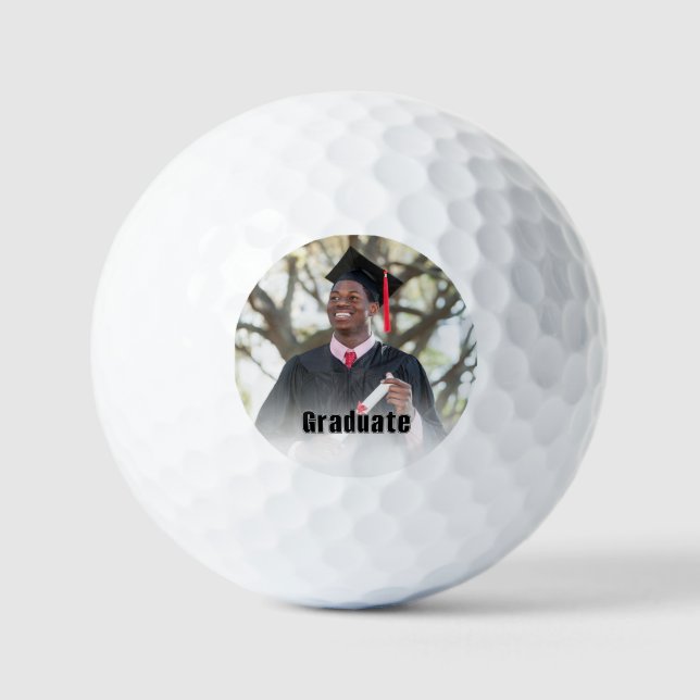 Personalized Graduation Photo Keepsake Memory Gift Golfball (Vorderseite)
