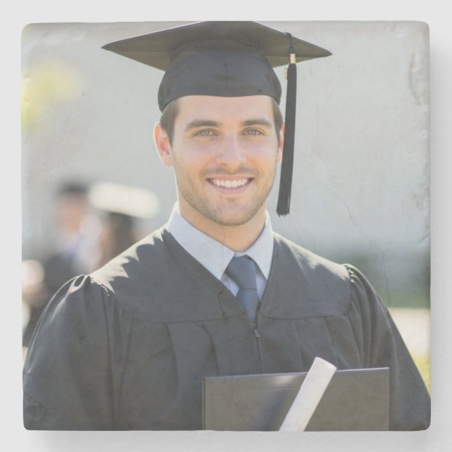 Personalized Graduation Photo Keepsake Memory Gift Steinuntersetzer (Vorderseite)