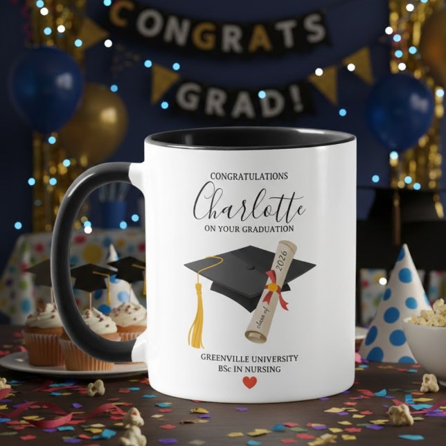 Personalized Graduation University Graduates Tasse (Von Creator hochgeladen)