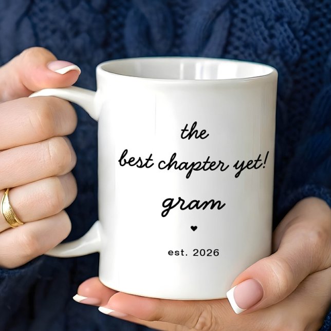 Personalized Gram Mug Best Chapter Yet Kaffeetasse (Von Creator hochgeladen)