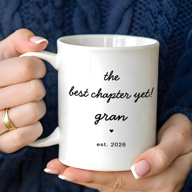 Personalized Gran Mug Best Chapter Yet Kaffeetasse (Von Creator hochgeladen)