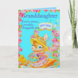 Personalized Granddaughter's Easter Greeting Card  Karte