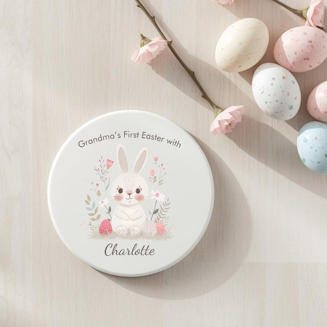 Personalized Grandma Easter Coaster – First Easter Getränkeuntersetzer (Von Creator hochgeladen)