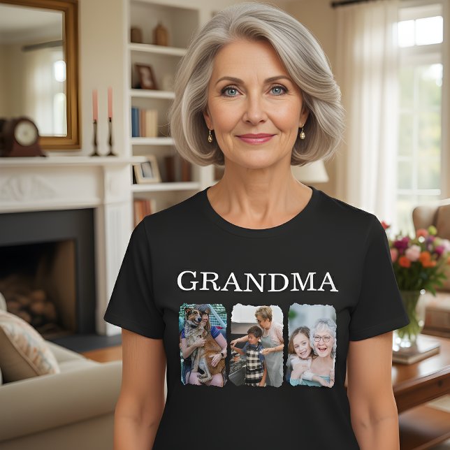Personalized Grandma Photo T-Shirt (Von Creator hochgeladen)