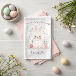 Personalized Grandma’s First Easter Kitchen Towel Geschirrtuch